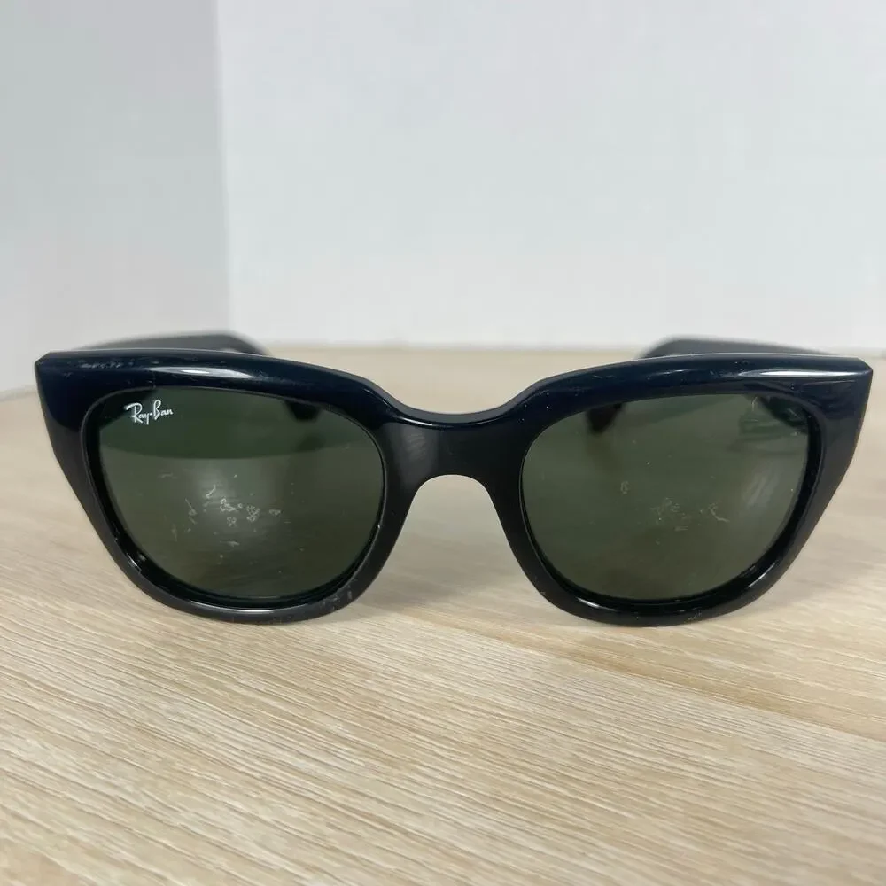 Ray-Ban RB4178 601/71 Sunglasses Black READ DESC Made in Italy 52-21-140